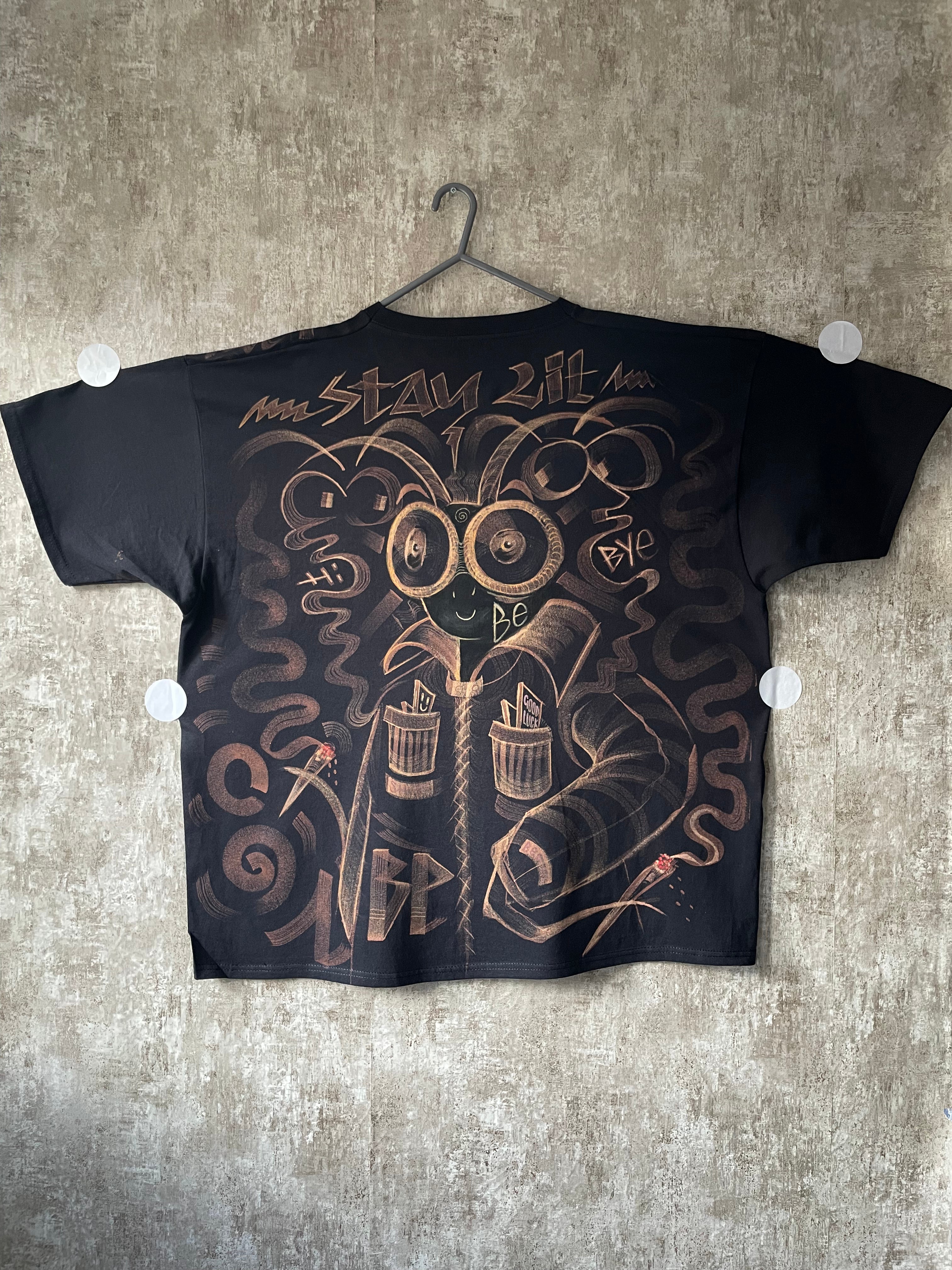 Bee Back Soon Gone Fishing Bleached Tee