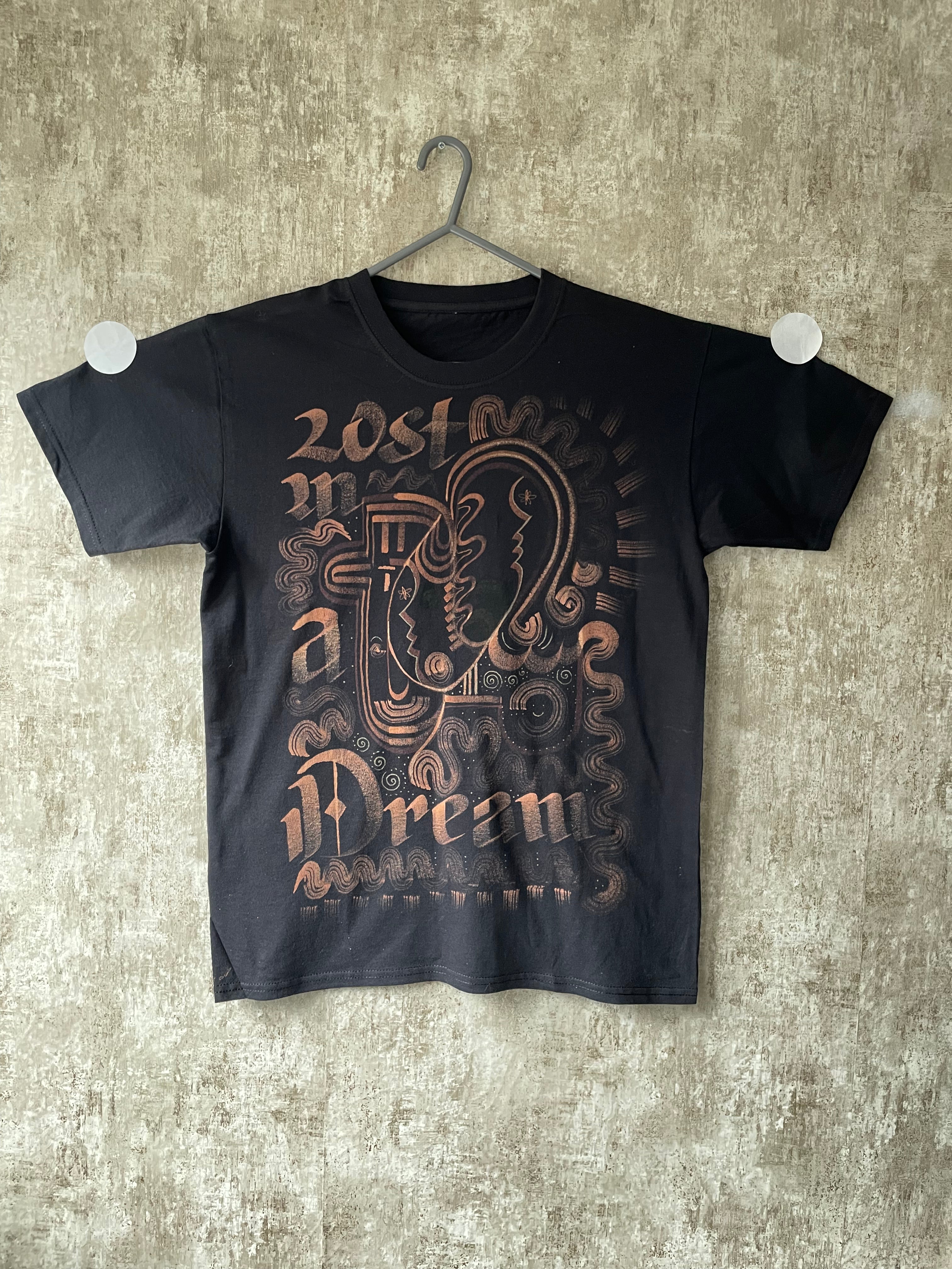Lost in a Dream - High in a Trance - Bleached Tee - Front & Back