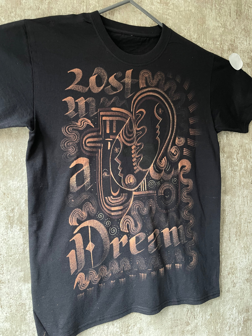 Lost in a Dream - High in a Trance - Bleached Tee - Front & Back