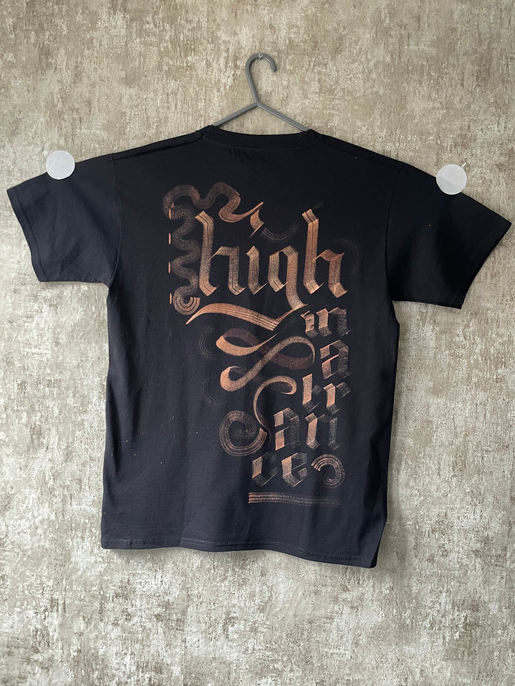 Lost in a Dream - High in a Trance - Bleached Tee - Front & Back
