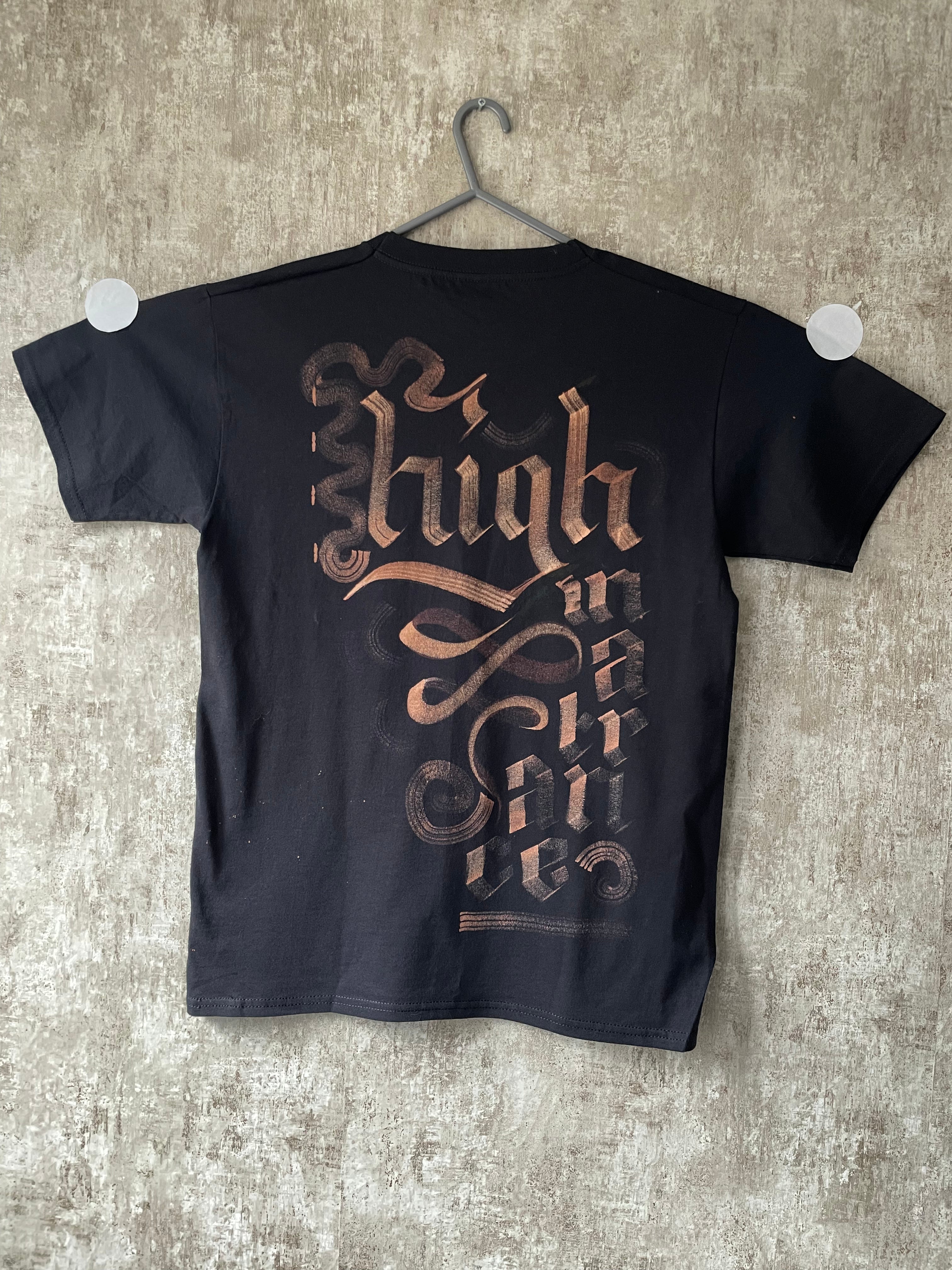 Lost in a Dream - High in a Trance - Bleached Tee - Front & Back