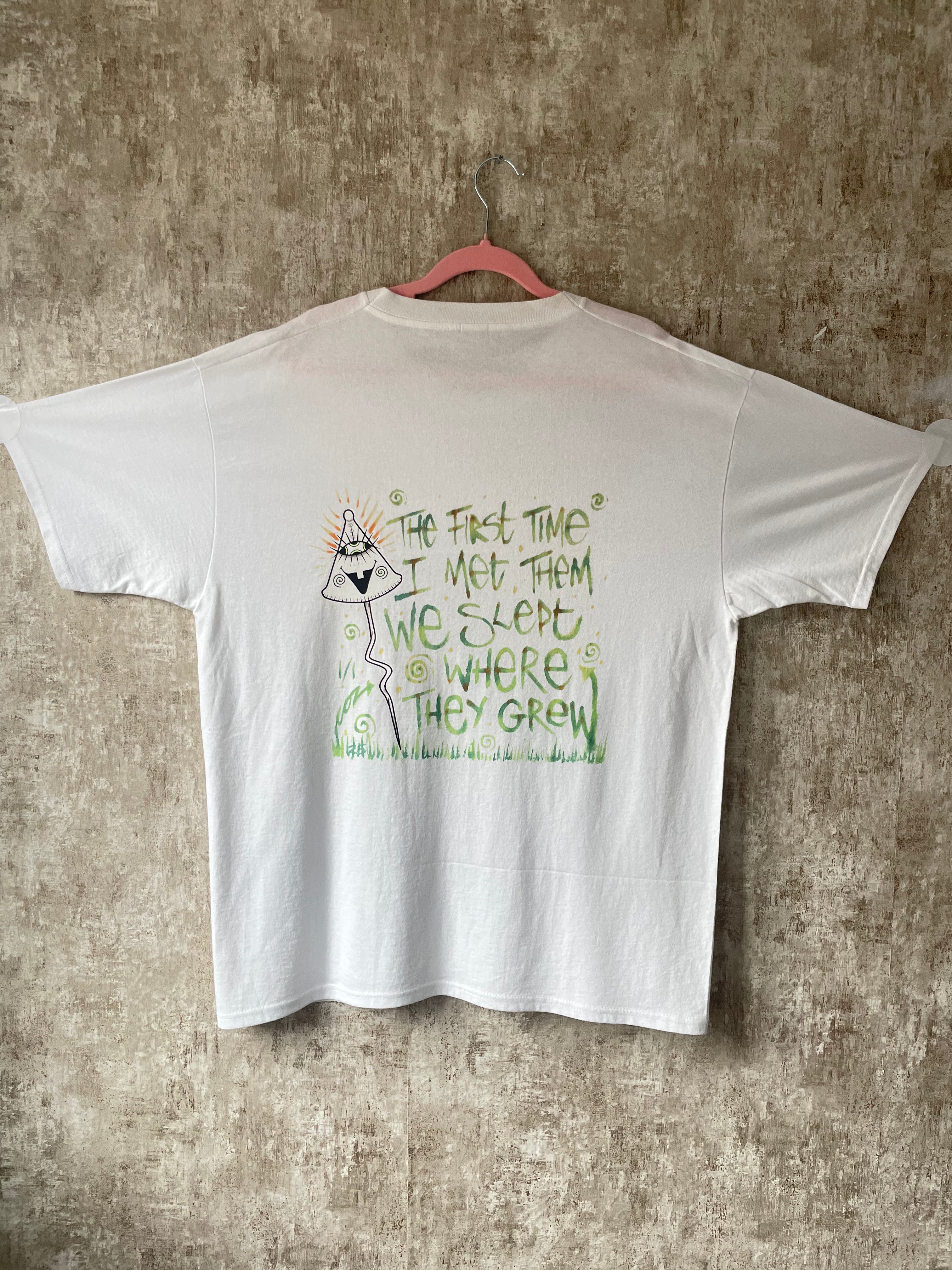 Mushie Heads - We Slept Where They Grew T-Shirt