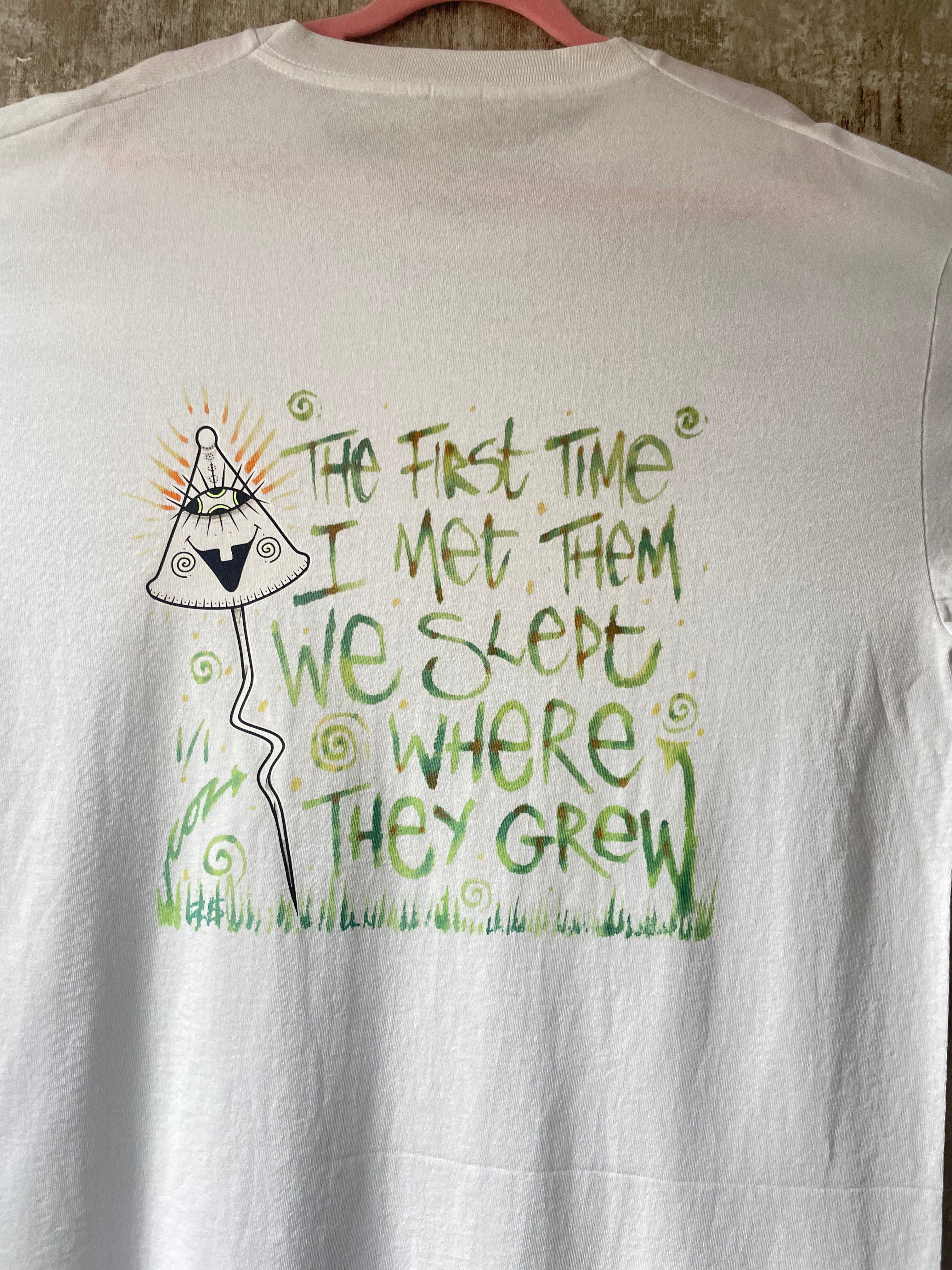 Mushie Heads - We Slept Where They Grew T-Shirt