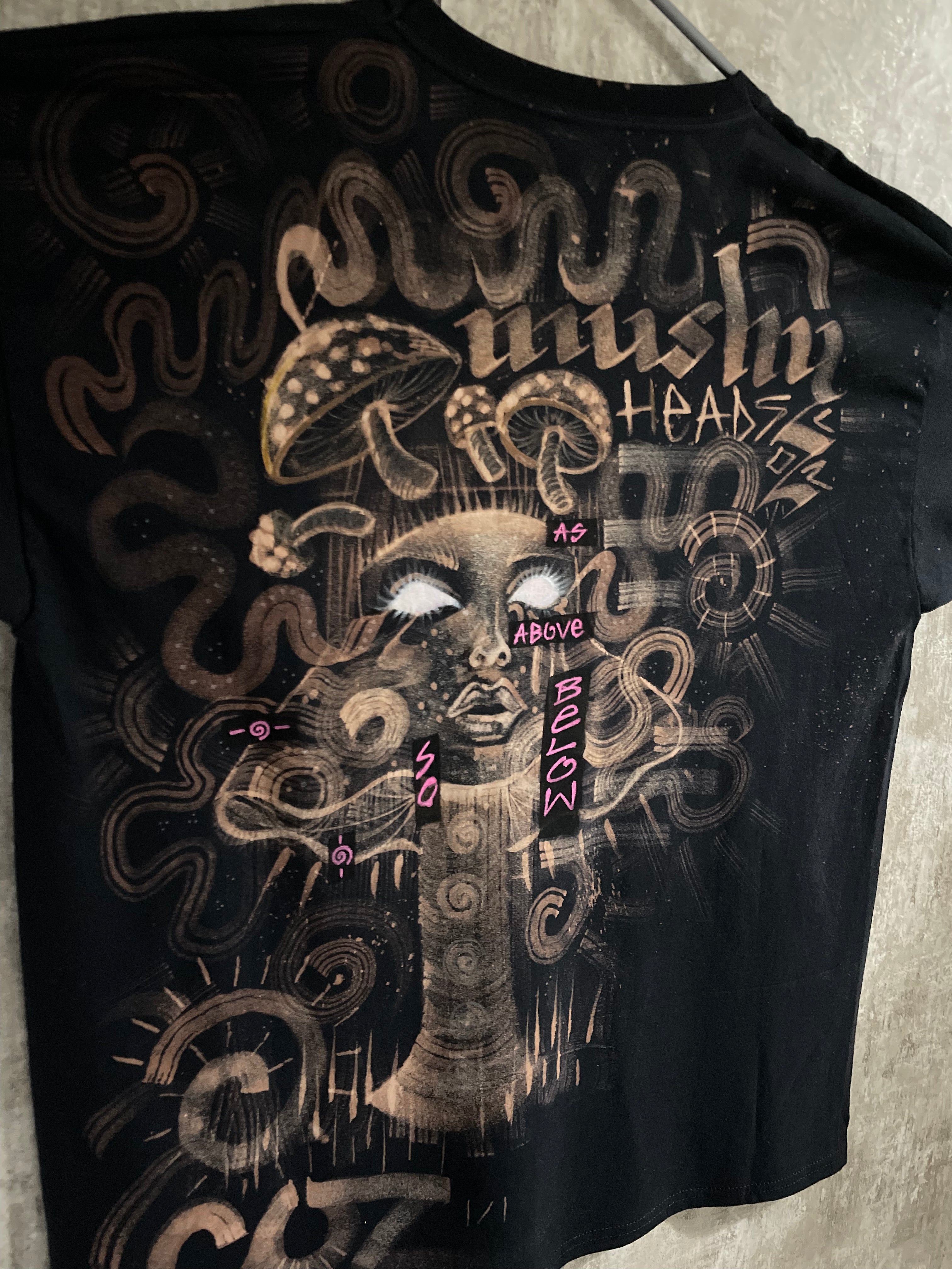 Mushroom Goddess - Bleach Front & Back